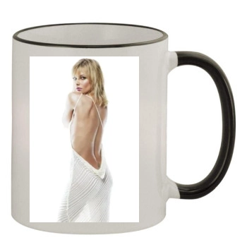 Jaime Pressly 11oz Colored Rim & Handle Mug