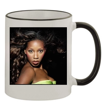 Jamelia 11oz Colored Rim & Handle Mug