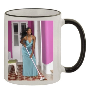 Jamelia 11oz Colored Rim & Handle Mug