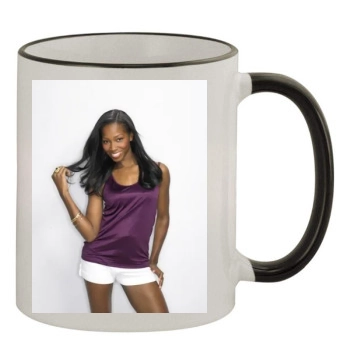 Jamelia 11oz Colored Rim & Handle Mug