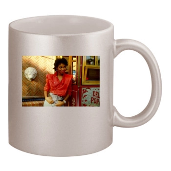 Janet Jackson 11oz Metallic Silver Mug