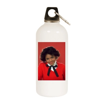 Janet Jackson White Water Bottle With Carabiner