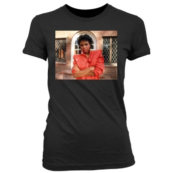 Janet Jackson Women's Junior Cut Crewneck T-Shirt