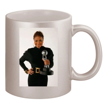 Janet Jackson 11oz Metallic Silver Mug