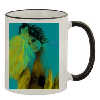 Janet Jackson 11oz Colored Rim & Handle Mug