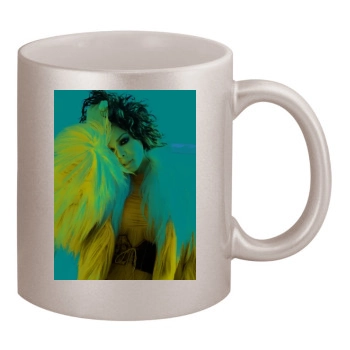 Janet Jackson 11oz Metallic Silver Mug