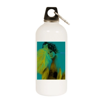 Janet Jackson White Water Bottle With Carabiner