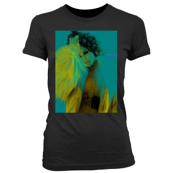 Janet Jackson Women's Junior Cut Crewneck T-Shirt