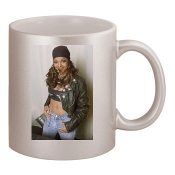 Janet Jackson 11oz Metallic Silver Mug