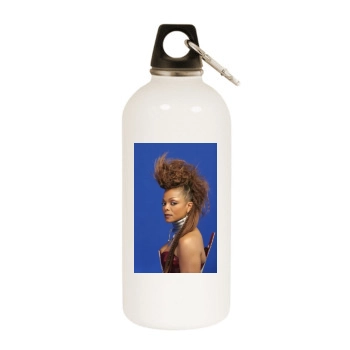 Janet Jackson White Water Bottle With Carabiner