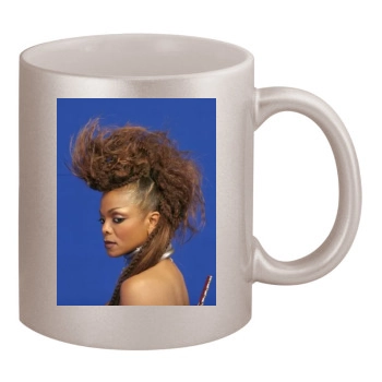 Janet Jackson 11oz Metallic Silver Mug