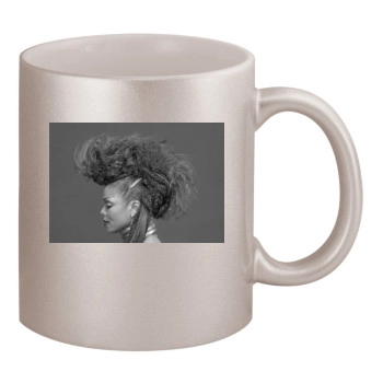 Janet Jackson 11oz Metallic Silver Mug