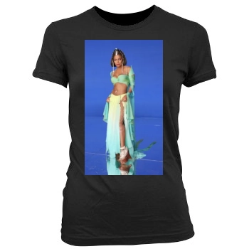 Janet Jackson Women's Junior Cut Crewneck T-Shirt