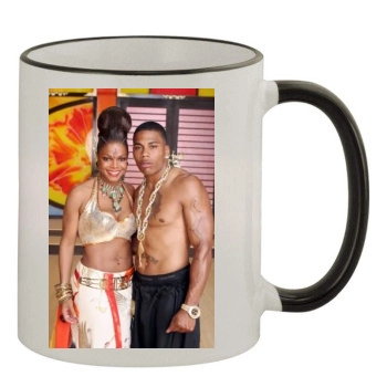 Janet Jackson 11oz Colored Rim & Handle Mug