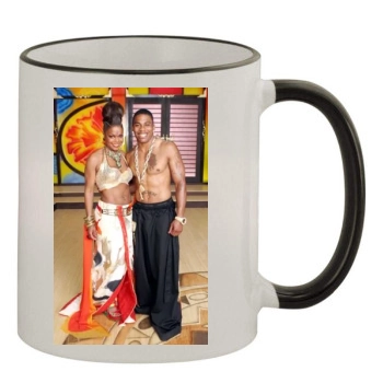 Janet Jackson 11oz Colored Rim & Handle Mug