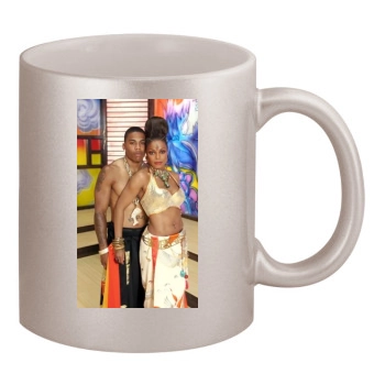 Janet Jackson 11oz Metallic Silver Mug