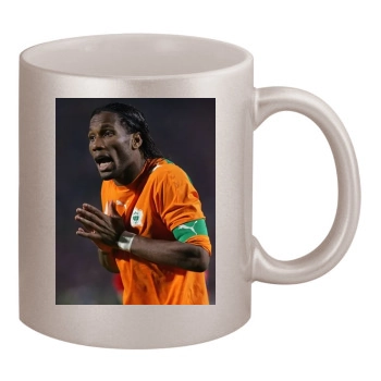 Ivory Coast National football team 11oz Metallic Silver Mug