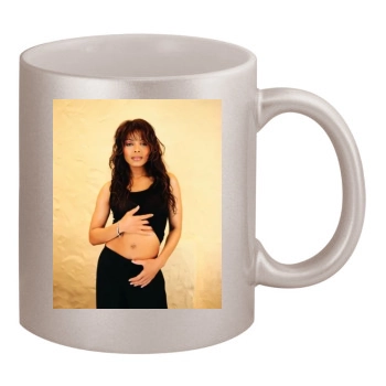 Janet Jackson 11oz Metallic Silver Mug