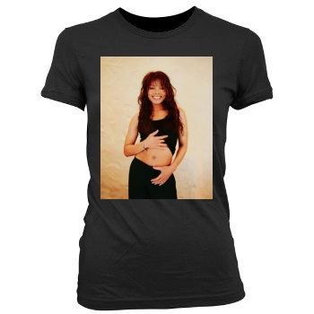 Janet Jackson Women's Junior Cut Crewneck T-Shirt