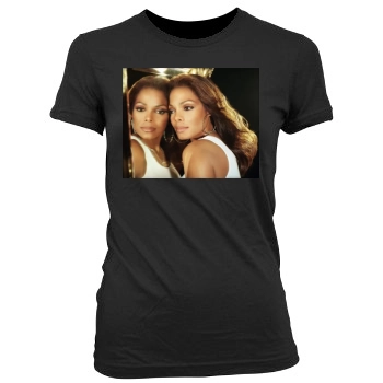 Janet Jackson Women's Junior Cut Crewneck T-Shirt