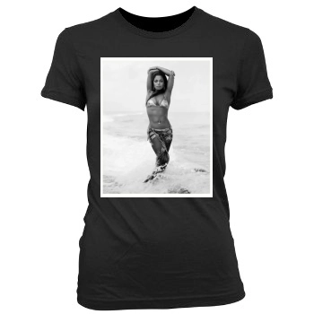 Janet Jackson Women's Junior Cut Crewneck T-Shirt