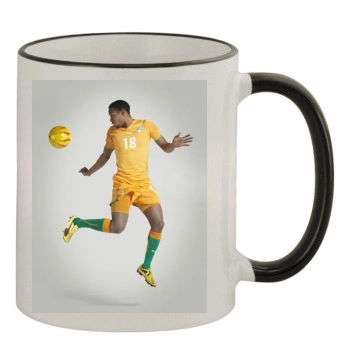 Ivory Coast National football team 11oz Colored Rim & Handle Mug