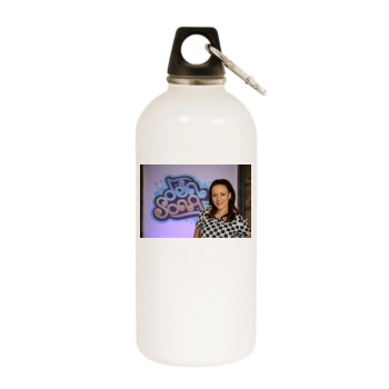 Jasmin Wagner White Water Bottle With Carabiner