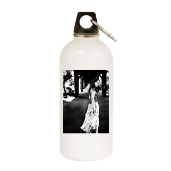 Jasmin Wagner White Water Bottle With Carabiner