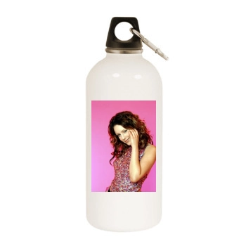 Jasmin Wagner White Water Bottle With Carabiner