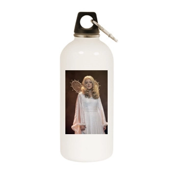 Jasmin Wagner White Water Bottle With Carabiner