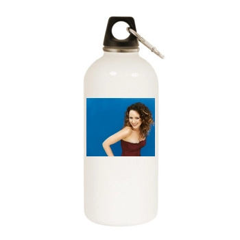 Jasmin Wagner White Water Bottle With Carabiner