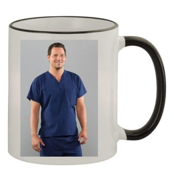 Justin Chambers 11oz Colored Rim & Handle Mug