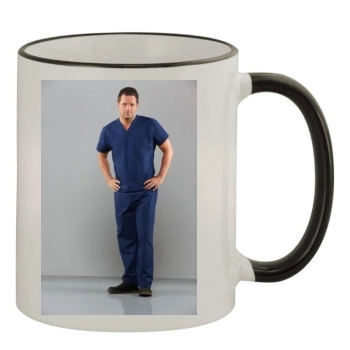 Justin Chambers 11oz Colored Rim & Handle Mug