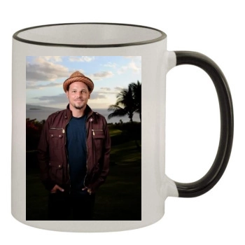 Justin Chambers 11oz Colored Rim & Handle Mug