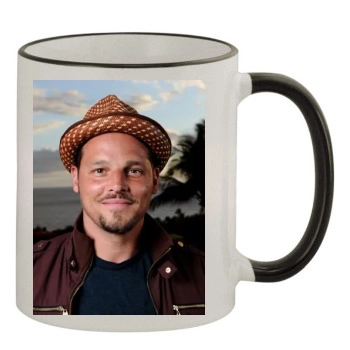 Justin Chambers 11oz Colored Rim & Handle Mug