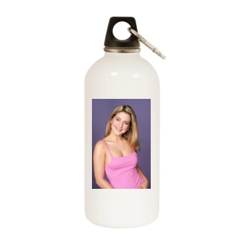 Jeanette Biedermann White Water Bottle With Carabiner