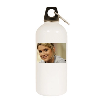 Jeanette Biedermann White Water Bottle With Carabiner