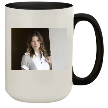 Jessica Biel 15oz Colored Inner & Handle Mug