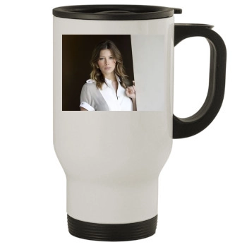 Jessica Biel Stainless Steel Travel Mug