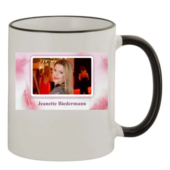 Jeanette Biedermann 11oz Colored Rim & Handle Mug