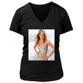 Jennifer Aniston Women's Deep V-Neck TShirt