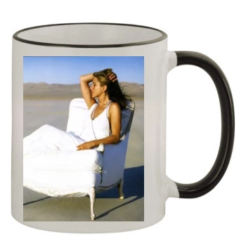 Jennifer Aniston 11oz Colored Rim & Handle Mug