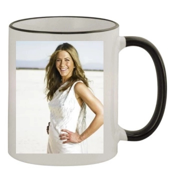 Jennifer Aniston 11oz Colored Rim & Handle Mug