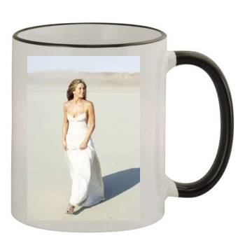 Jennifer Aniston 11oz Colored Rim & Handle Mug