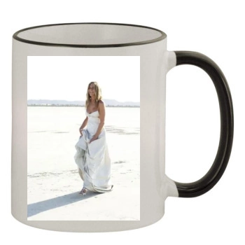 Jennifer Aniston 11oz Colored Rim & Handle Mug