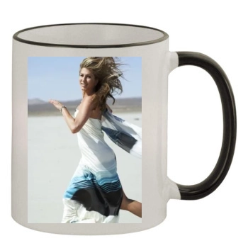 Jennifer Aniston 11oz Colored Rim & Handle Mug