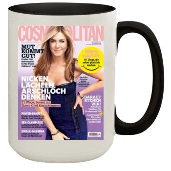 Jennifer Aniston 15oz Colored Inner & Handle Mug