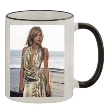 Jennifer Aniston 11oz Colored Rim & Handle Mug