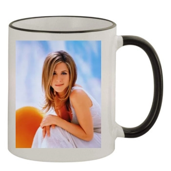 Jennifer Aniston 11oz Colored Rim & Handle Mug