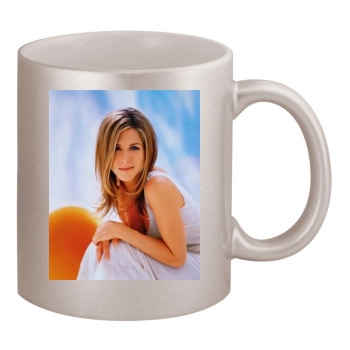 Jennifer Aniston 11oz Metallic Silver Mug